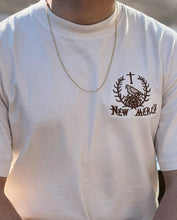 Load image into Gallery viewer, New Mercy Embroidered Cream &amp; Mocha Shirt
